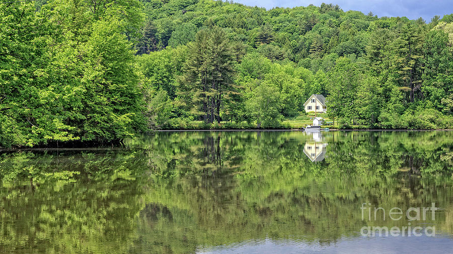 House by the River Vermont Photograph by Edward Fielding
