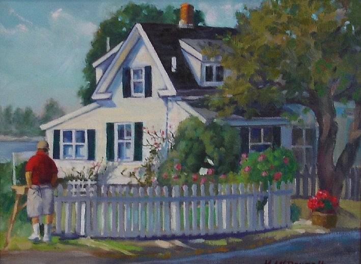 House by the Sea Painting by Michael McDougall