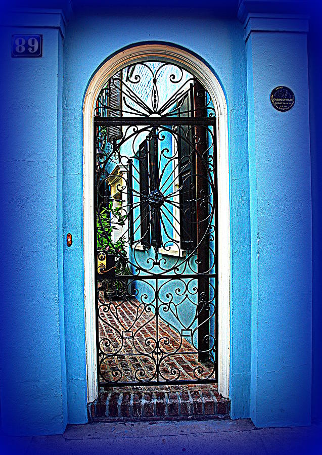 Charleston Photograph - House Door 4 in Charleston SC  by Susanne Van Hulst