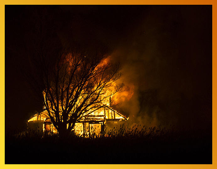 House Fire Photograph by Suanne Forster