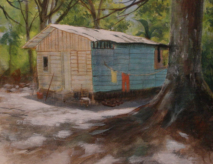 House in Curu Costa Rica Painting by Walt Maes