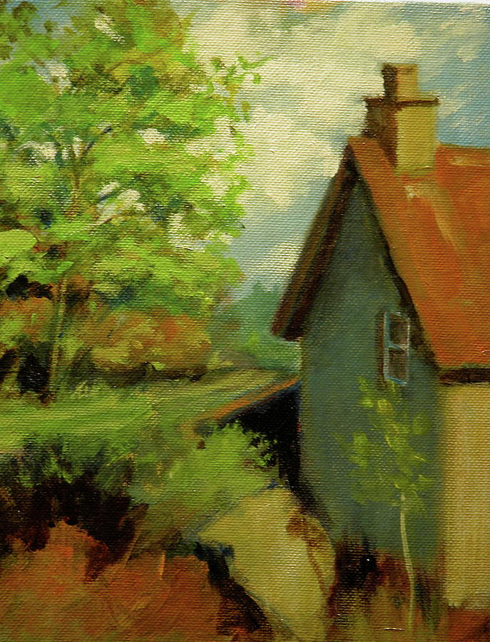 House in Holland Painting by Walt Maes