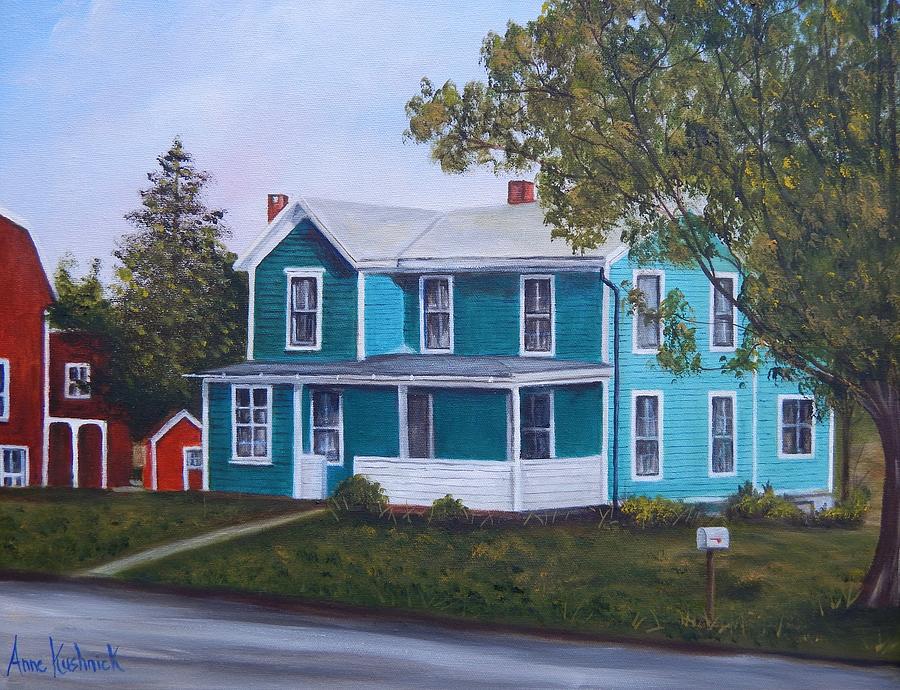 House in Seward Painting by Anne Kushnick