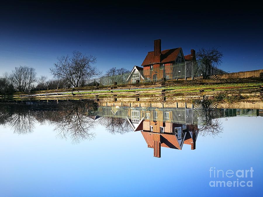 House in the mirror Photograph by Jarek Filipowicz