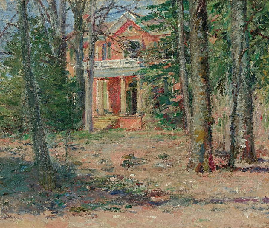 Theodore Robinson Painting - House In Virginia, Castle Hill by Celestial Images