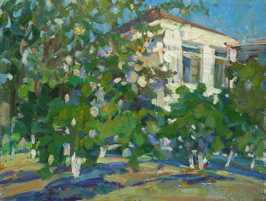 House of artist Painting by Juliya Zhukova