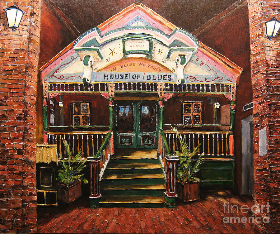 House of Blues New Orleans by Prankearts Painting by Richard T Pranke