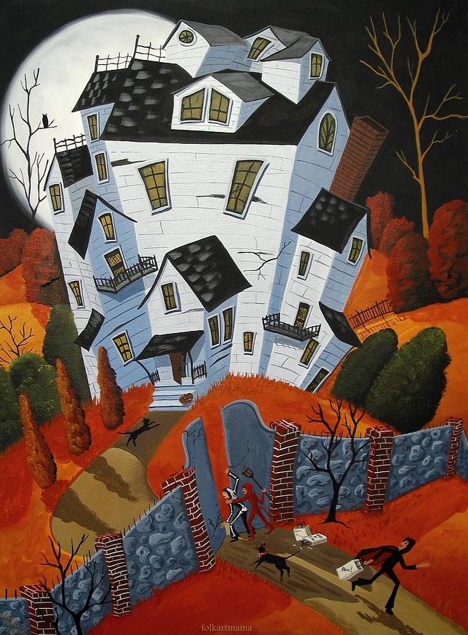 House Of Curiosity Painting by Debbie Criswell