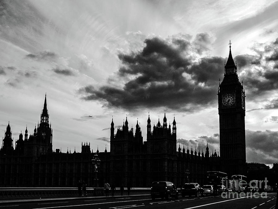 House of Parliament London BW Photograph by Lexa Harpell