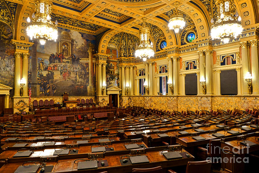 House of Representatives Chamber in Harrisburg PA Photograph by Olivier Le Queinec