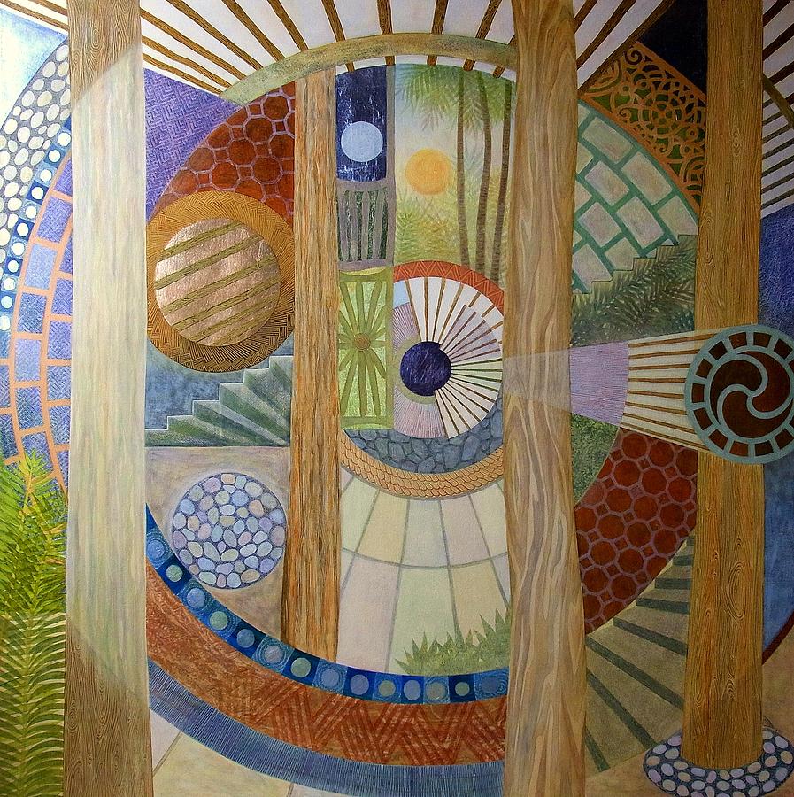 House of the Meditator Painting by Jennifer Baird