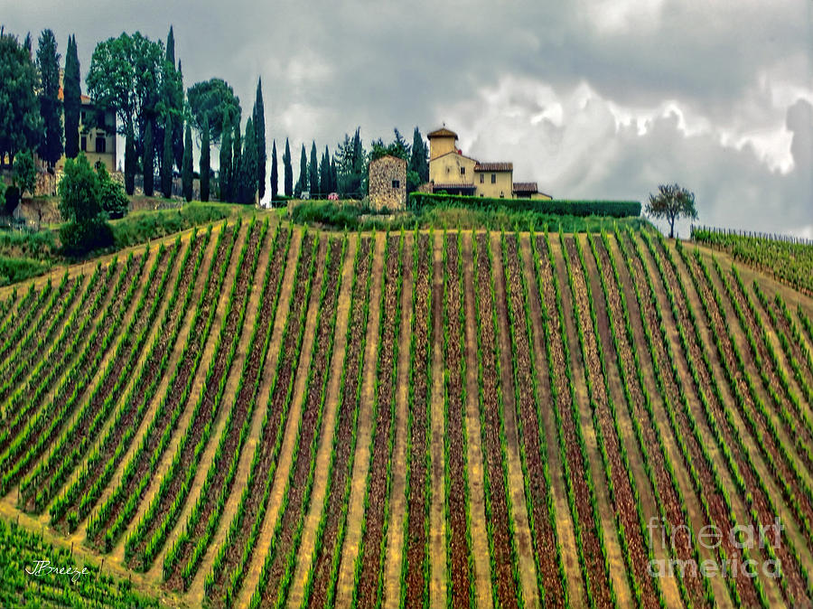 House on a Hill-Tuscany Photograph by Jennie Breeze
