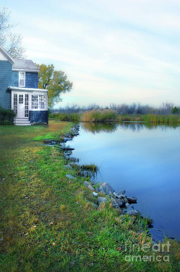 House on a Lake Photograph by Jill Battaglia
