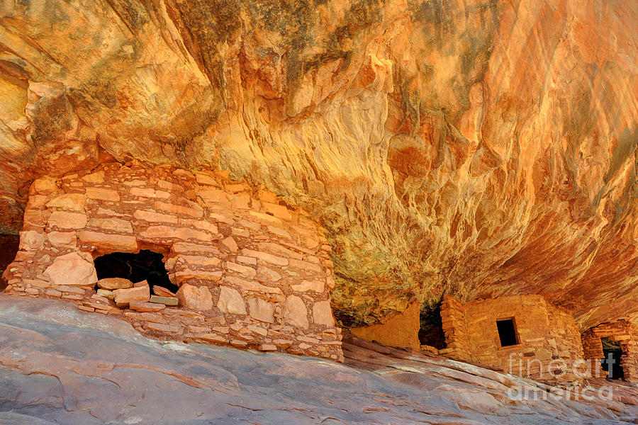 House on Fire Anasazi Indian Ruins Photograph by Gary Whitton