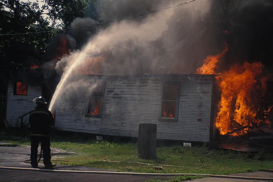 House On Fire Photograph