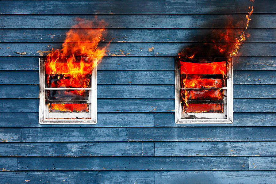 House on Fire Photograph by Todd Klassy