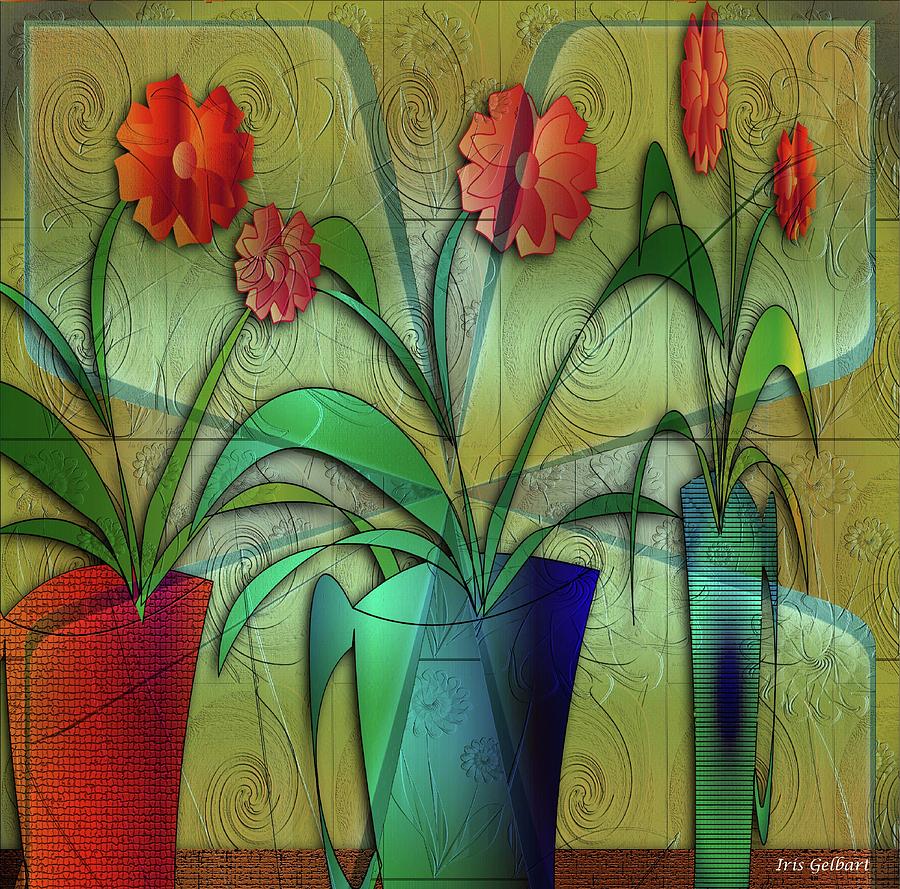 House Plants 67 Digital Art by Iris Gelbart