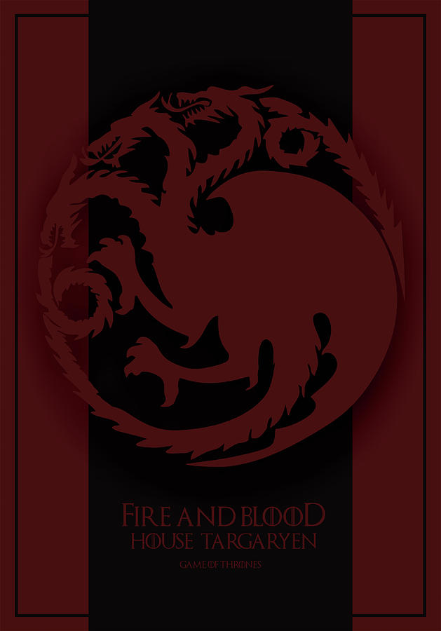 House Targaryen Digital Art by Aurelio Lara