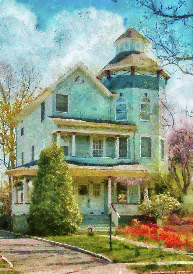 House - The lookout Digital Art by Mike Savad
