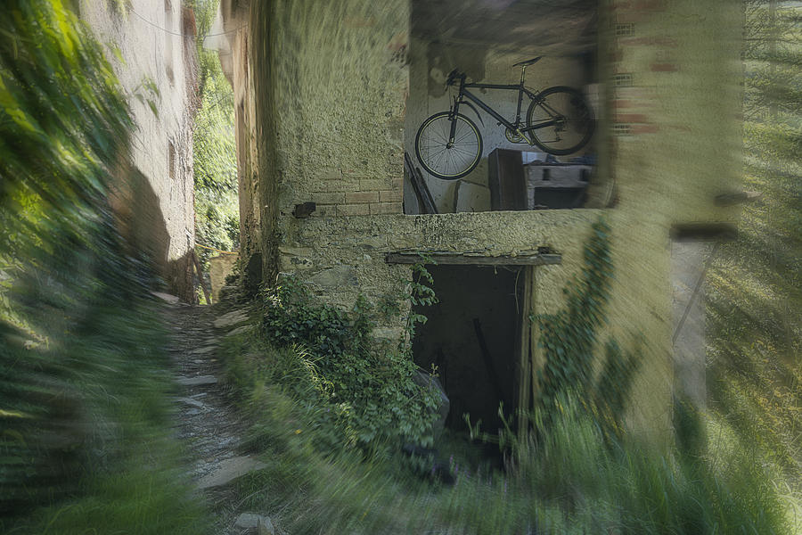 House With Bycicle Photograph by Enrico Pelos