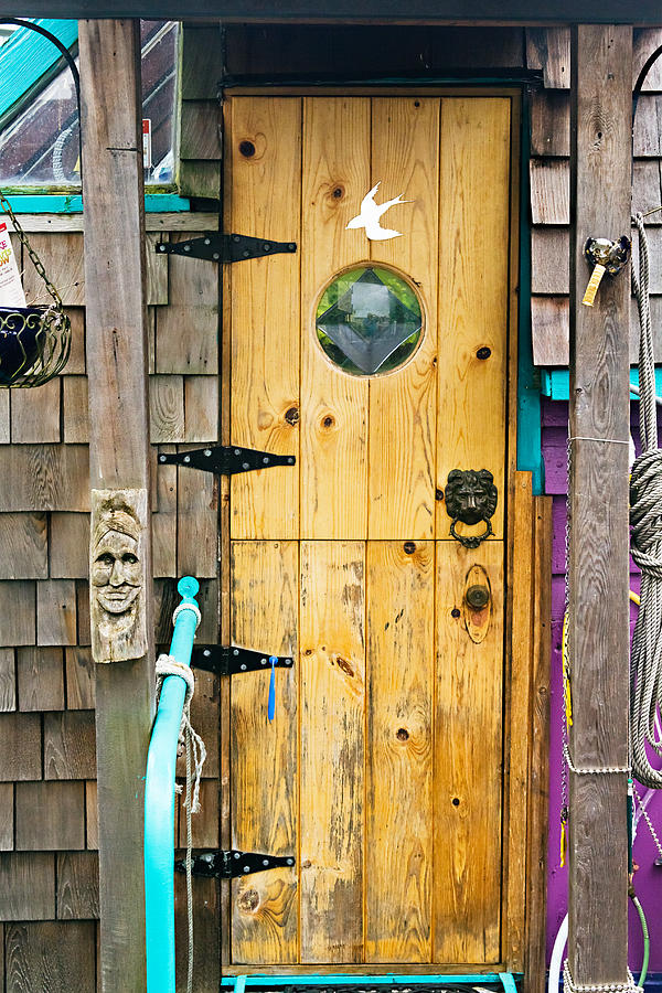 Door Photograph - Houseboat Doorway by Peter J Sucy