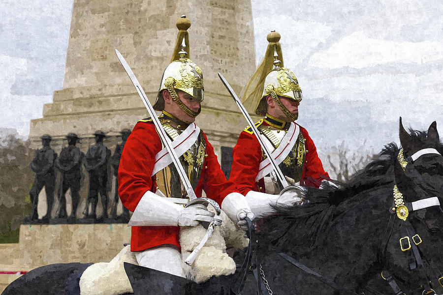 Household Cavalry Changing Of The Guard Art Photograph by David Pyatt