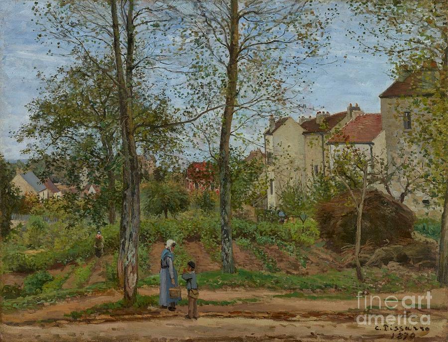 Houses at Bougival Painting by MotionAge Designs