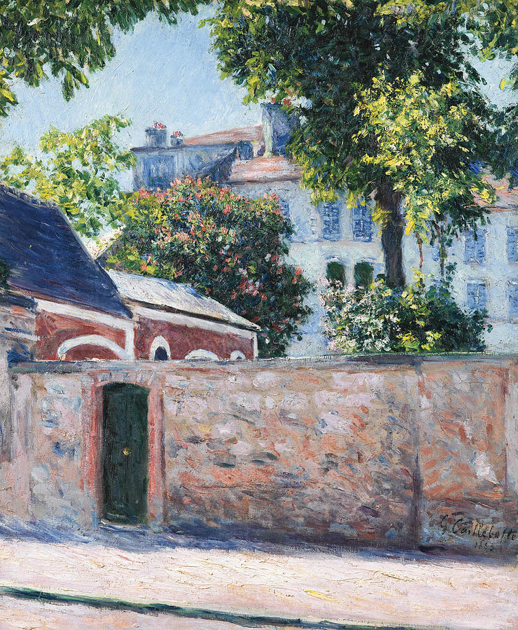 Houses in Argenteuil Painting by Gustave Caillebotte