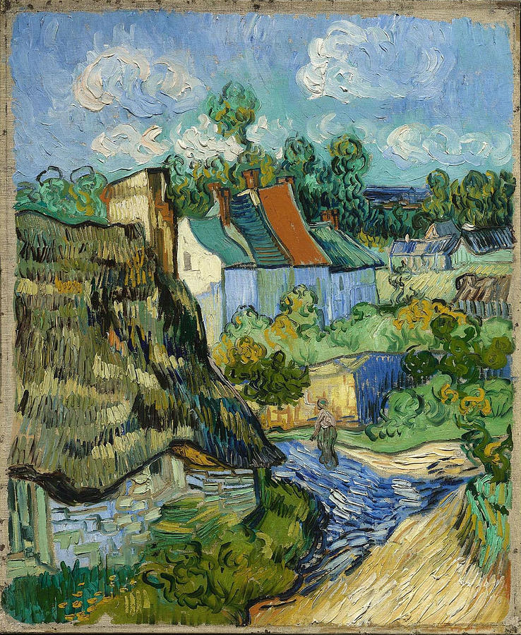 Vincent Van Gogh Painting - Houses In Auvers by Van Gogh Vincent Van Gogh Painting - Houses In Auvers by Van Gogh