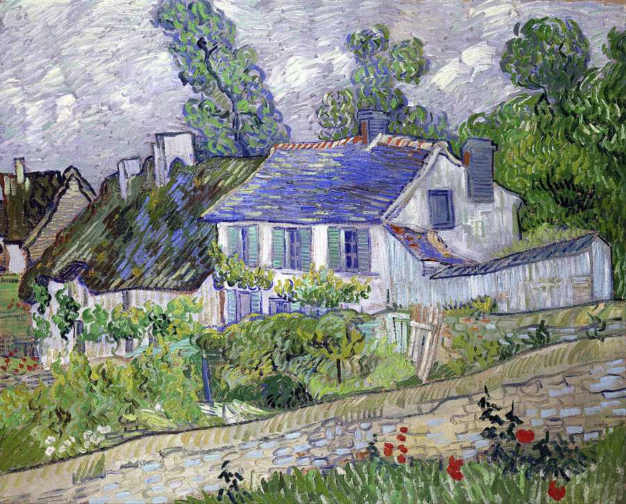 Houses in Auvers Painting by Vincent van Gogh