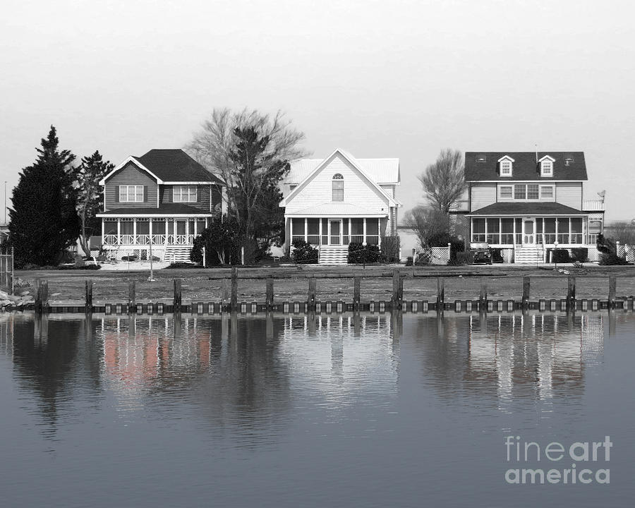 Houses in Black and White Photograph by Dawn Gari