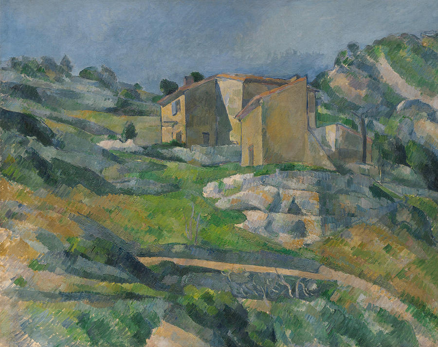 Paul Cezanne Painting - Houses in Provence The Riaux Valley near L Estaque 1883 by Paul Cezanne