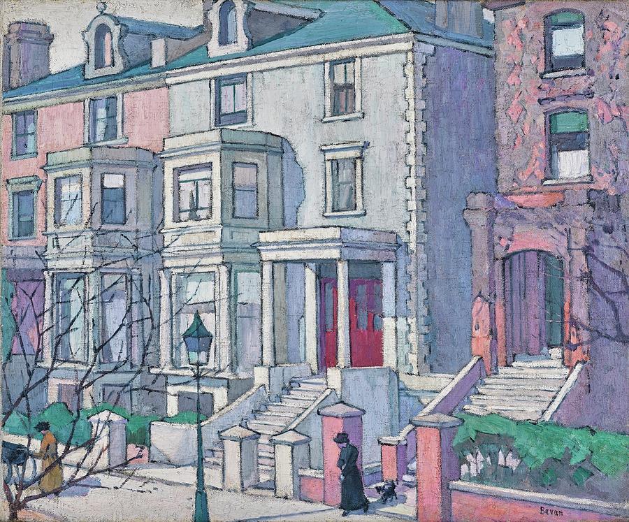 Houses In Sunlight Painting by Robert Polhill