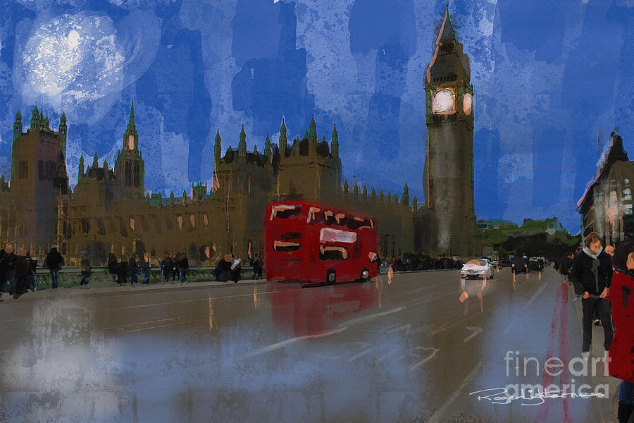 Houses of Parliament  Digital Art by Roger Lighterness