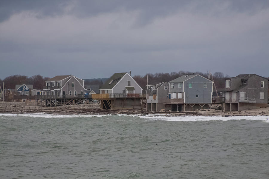 Houses on Peggoty Beach Photograph by Brian MacLean