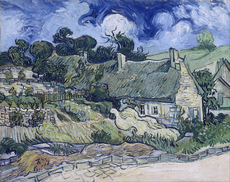 van gogh houses and figure