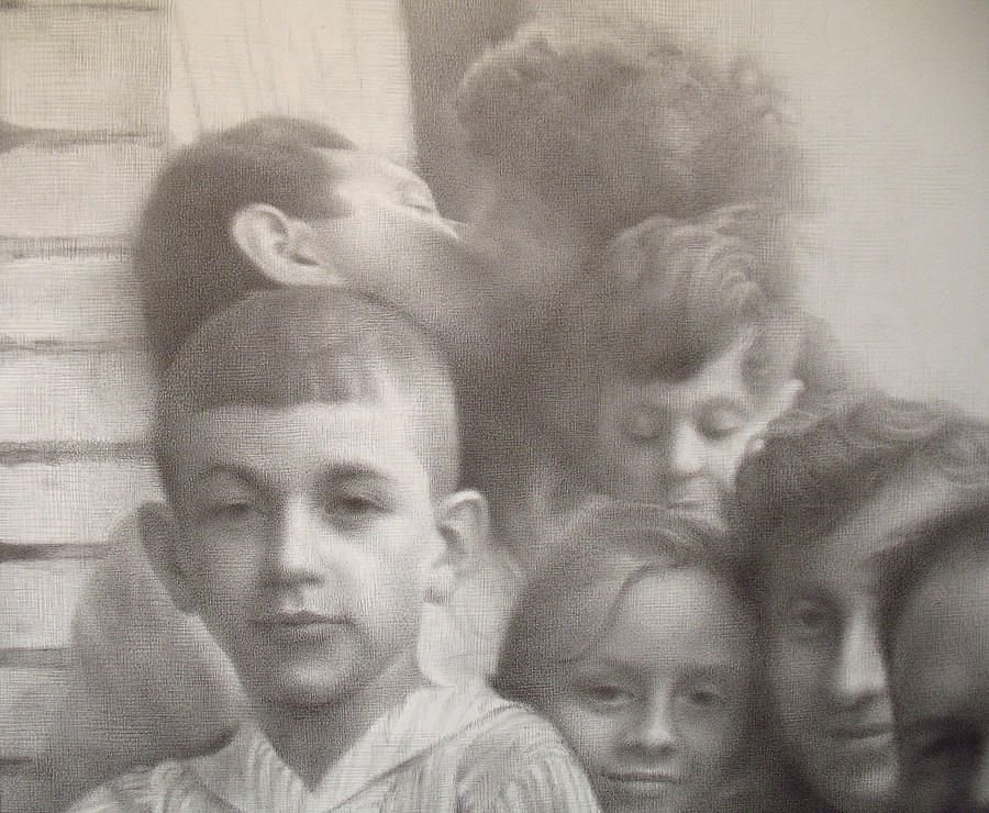 Drawing Drawing - Housewarming 1965. Self With Dead Relatives - Detail by Yuri Yudaev Drawing Drawing - Housewarming 1965. Self With Dead Relatives - Detail by Yuri Yudaev