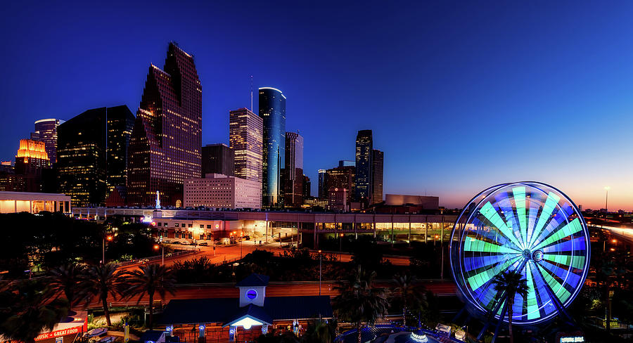 Houston at Dusk Photograph by Mountain Dreams