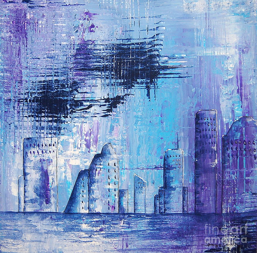 Houston Skyline 1 Painting