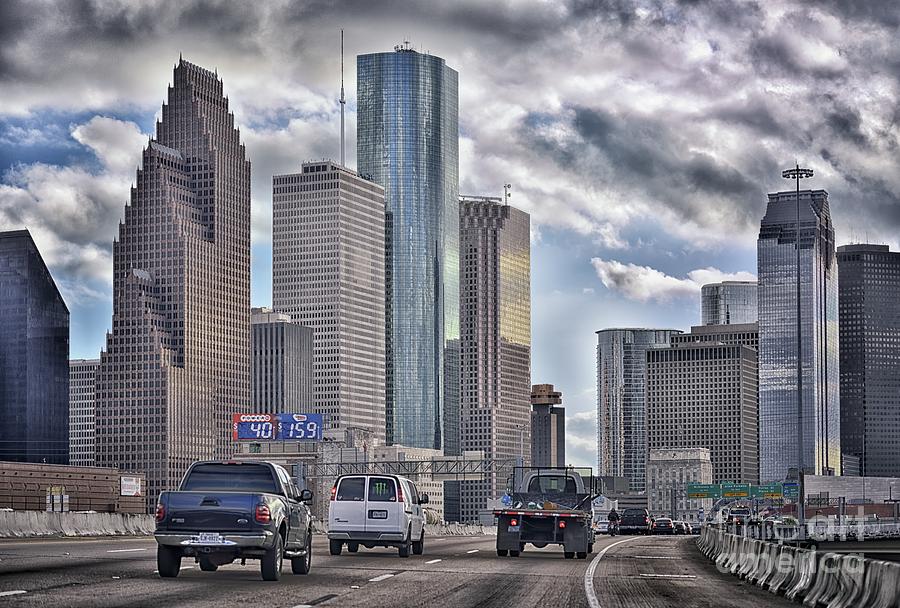 Houston Skyline Photograph by Norman Gabitzsch