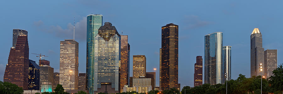 Houston Skyline Panorama Photograph by Jonathan Davison
