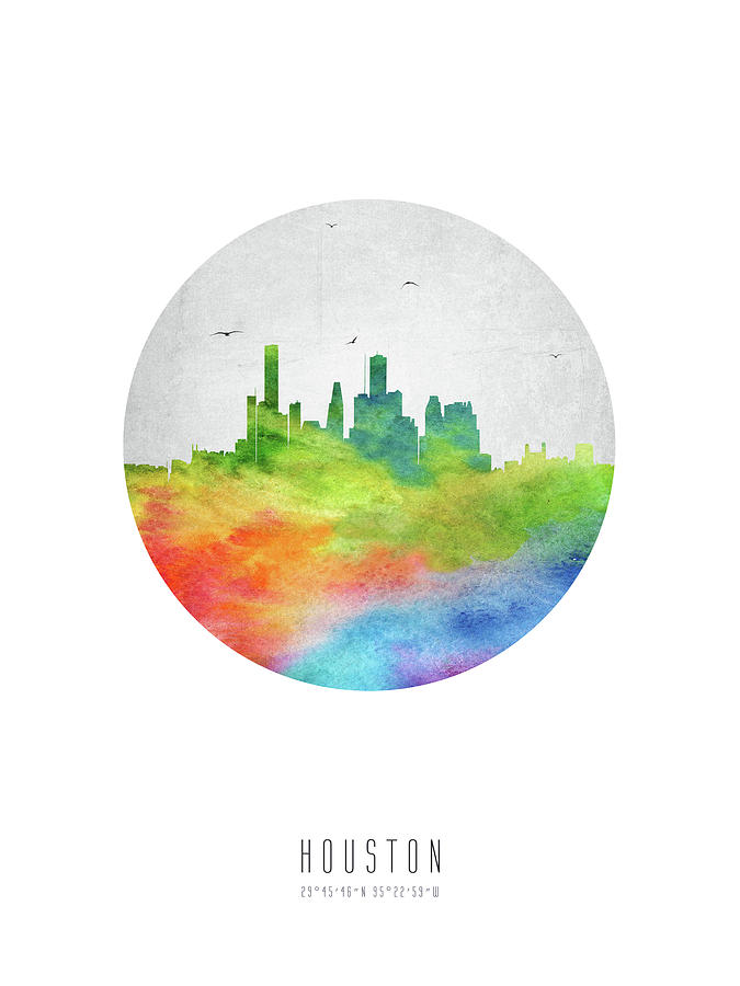 Houston Skyline Ustxho20 Digital Art