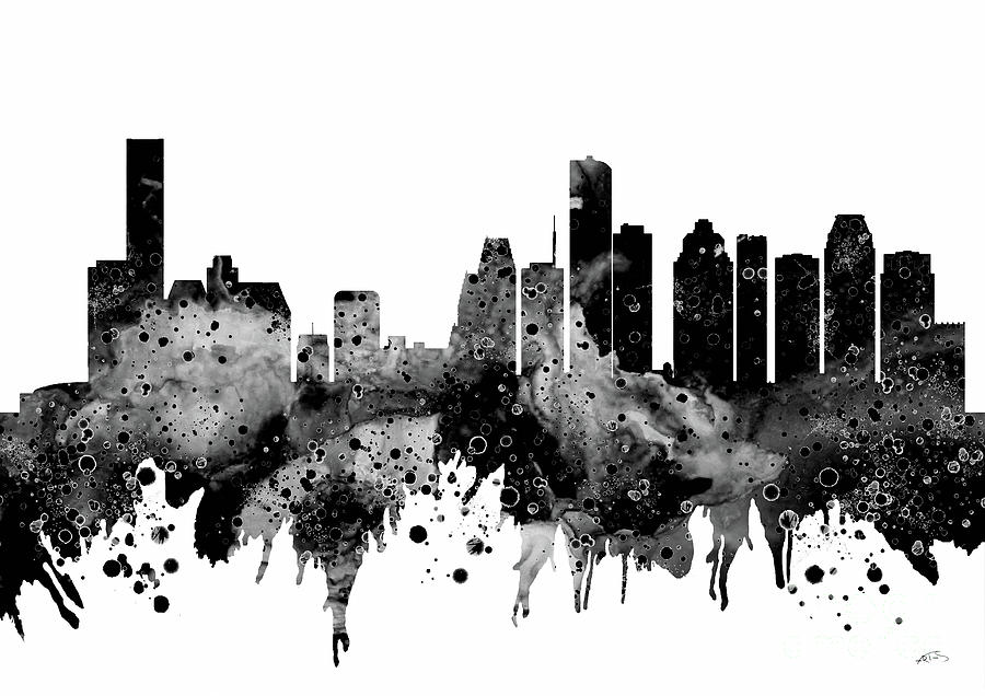 Houston Skyline PNG| Houston Texas Digital Art| SVG Not included