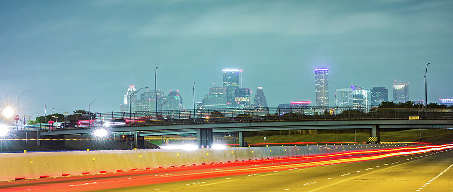 Houston Texas Skyline And Downtown Photograph by Alex Grichenko