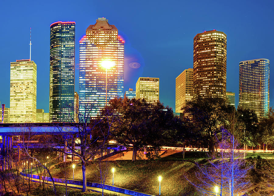 Houston Texas Skyline Cityscape Photograph by Gregory Ballos