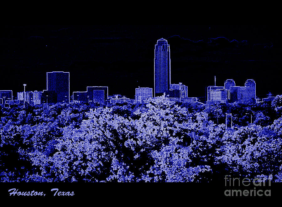 Houston Texas Skyline Photograph by Ella Kaye Dickey