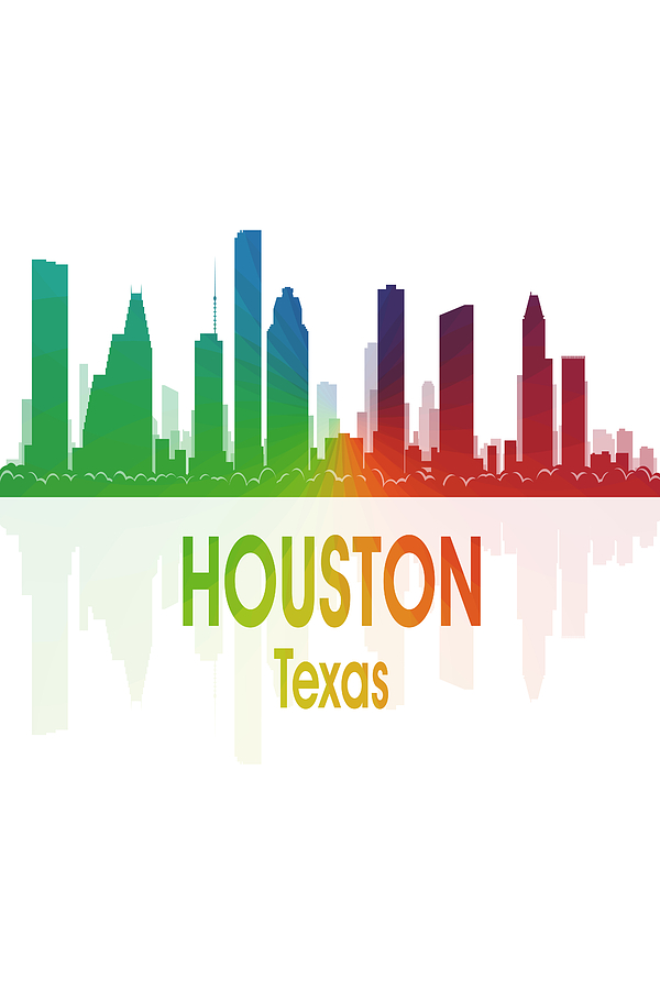 Houston TX 1 Vertical Digital Art by Angelina Tamez
