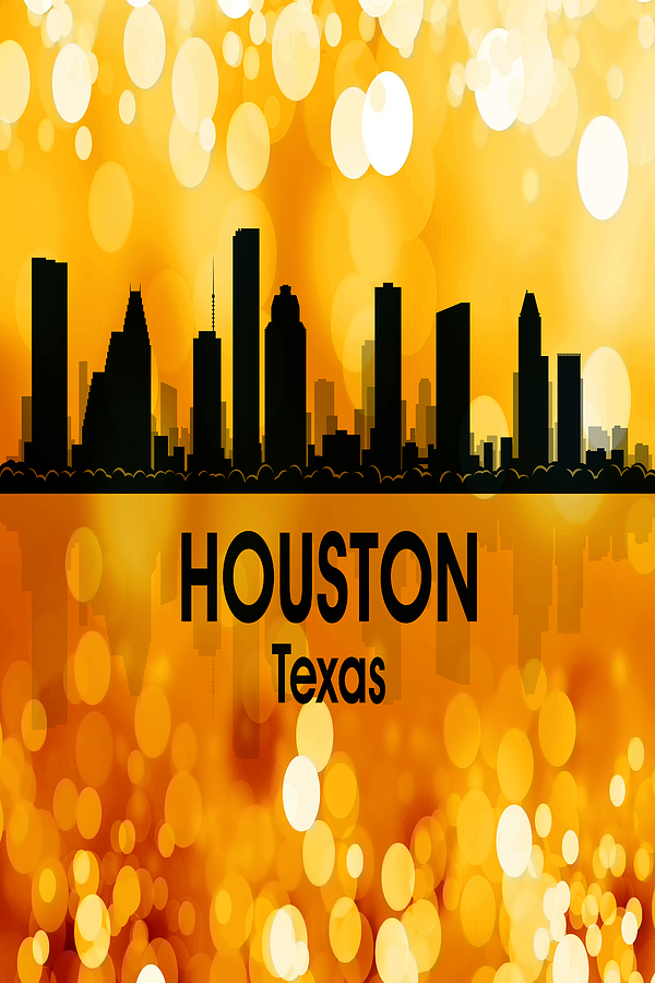 Houston TX 3 Vertical Digital Art by Angelina Tamez