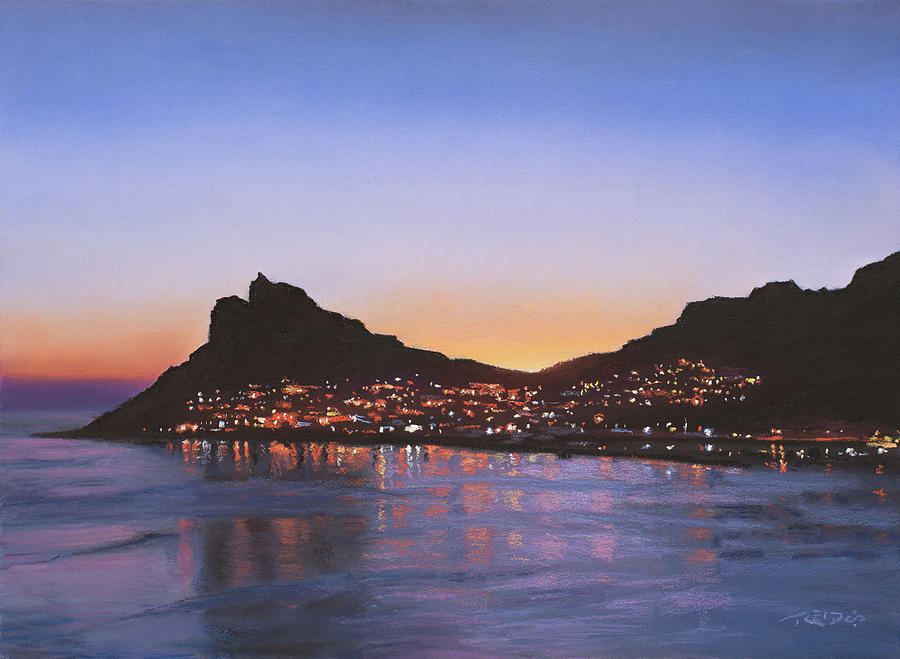 Hout Bay Lights Painting by Christopher Reid