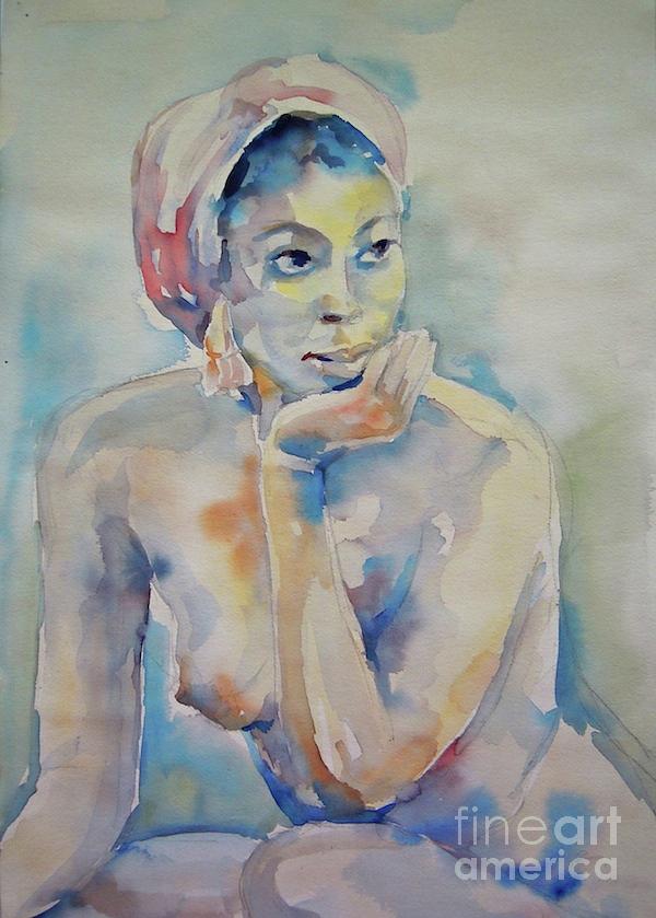 Nude Painting - How Black Is Black? by Shirl Solomon